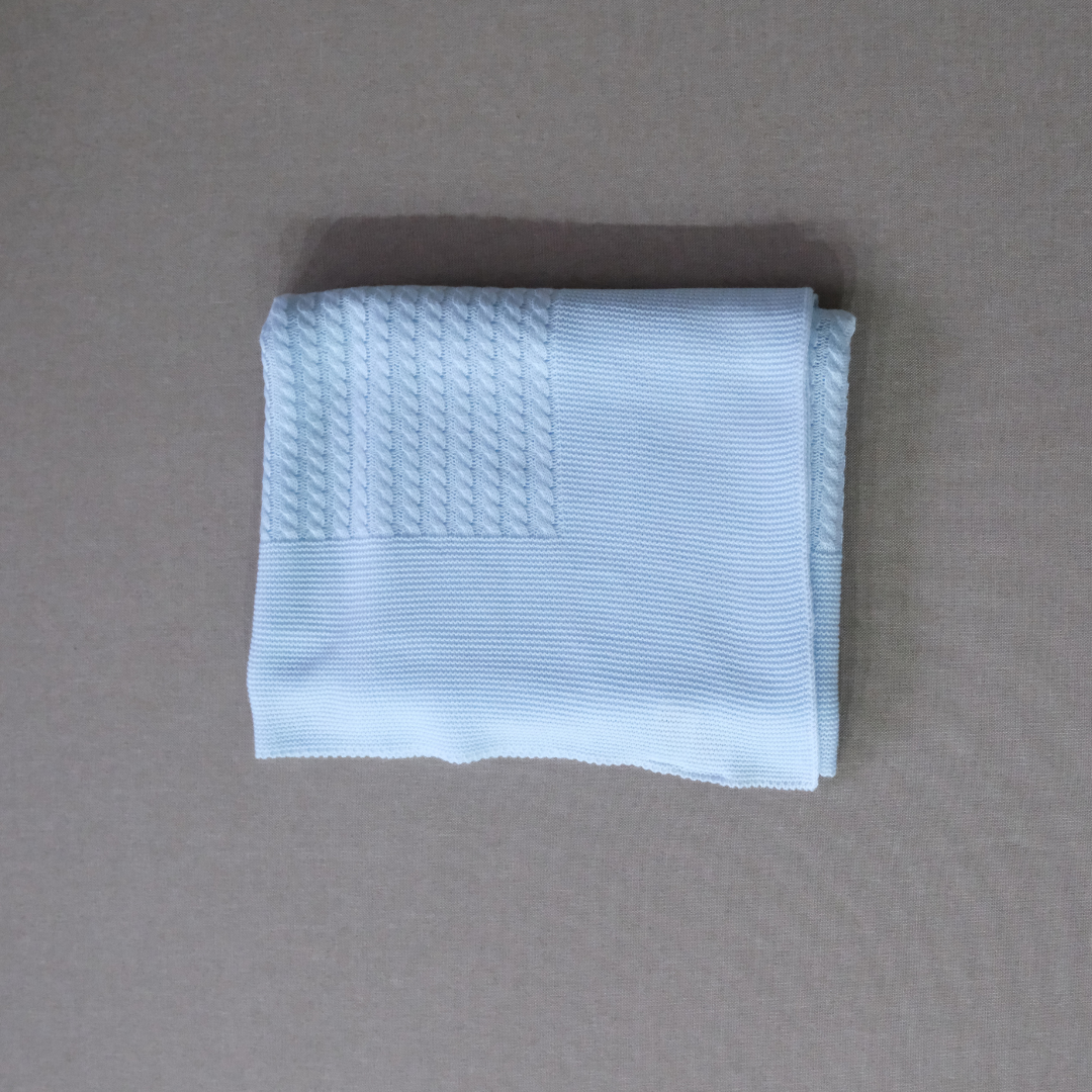 Manta Ignacio azul bebe