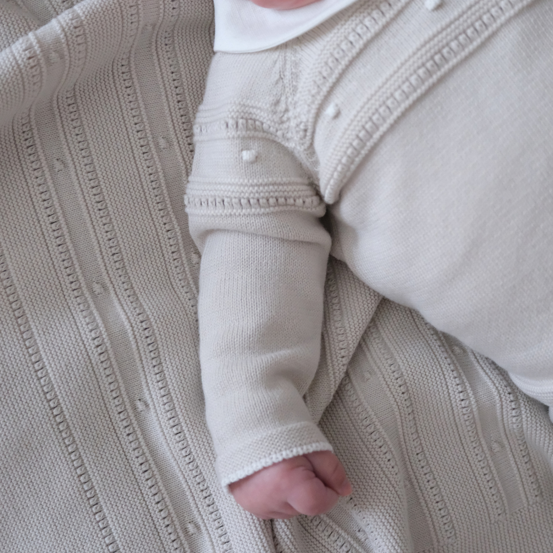 Conjunto punto Niagara beige