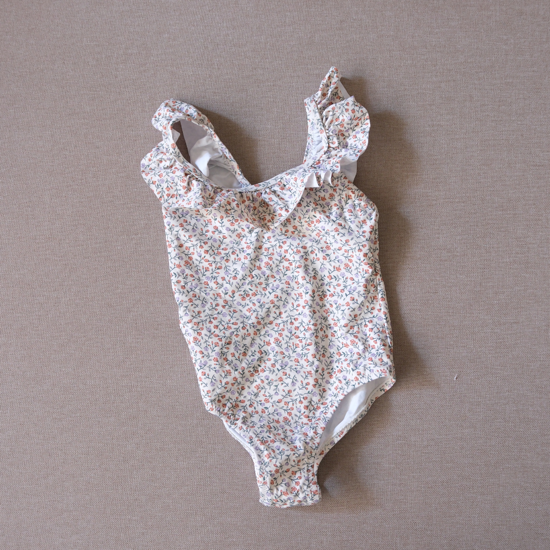 Traje de baño flores colores