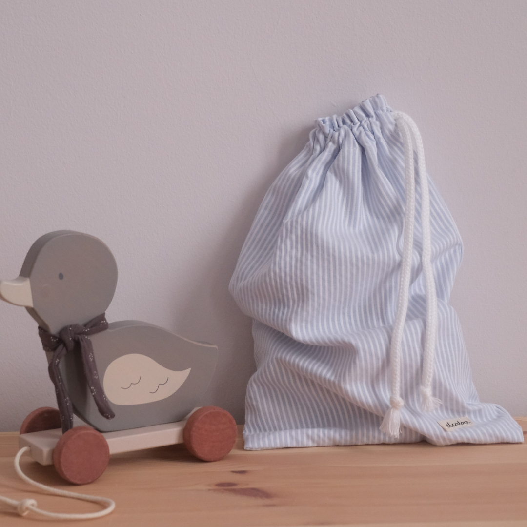 Bolsa multiusos rayas azules