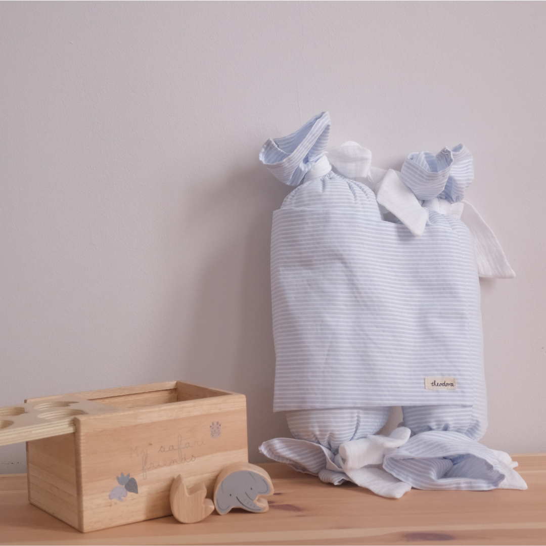 Rollos antivuelco rayas azules