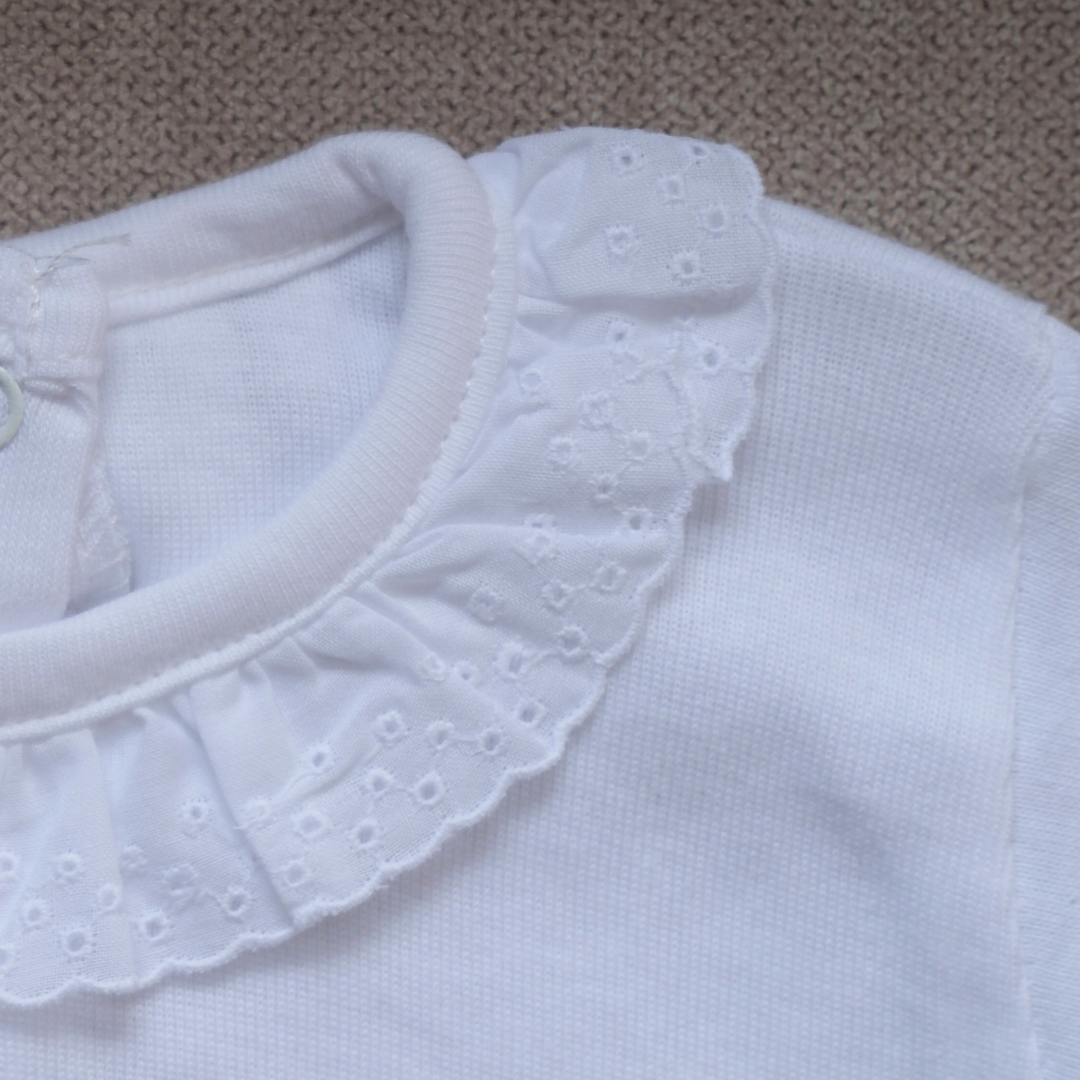 Cuello olán blanco MC