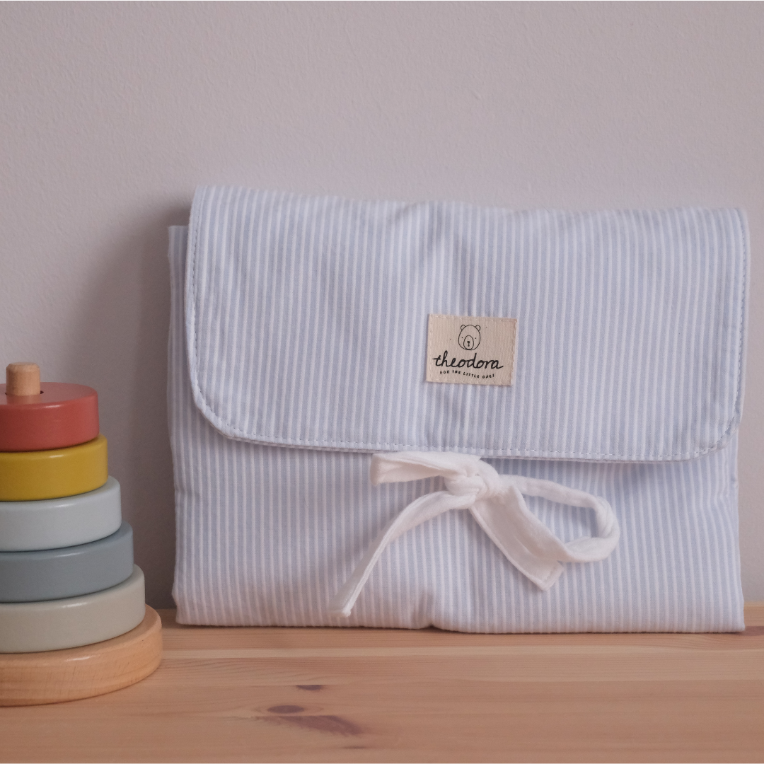 Cambiador rayas azules