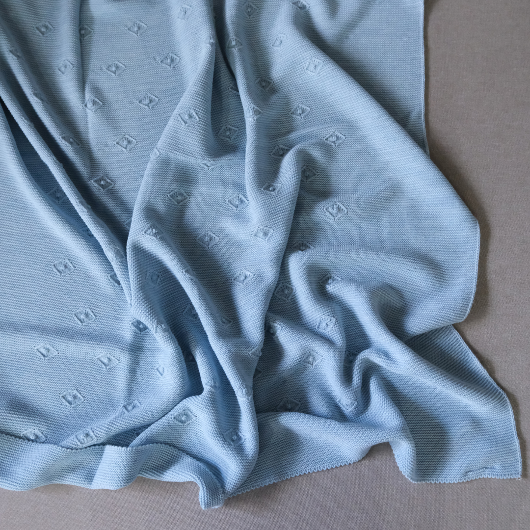 Manta Cas azul pastel