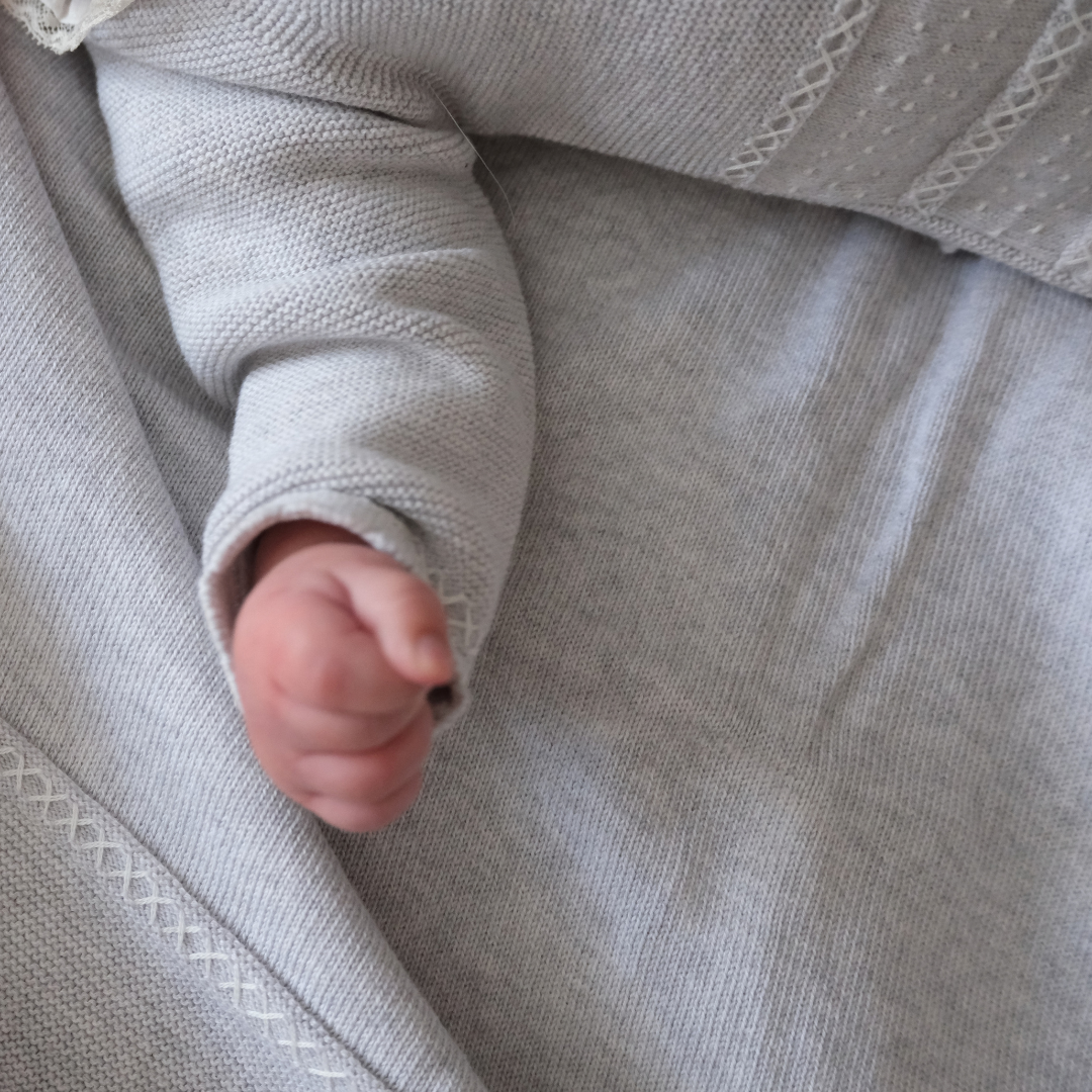 Conjunto punto Winnipeg gris