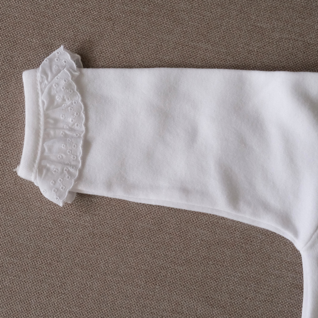 Cuello olán blanco ML