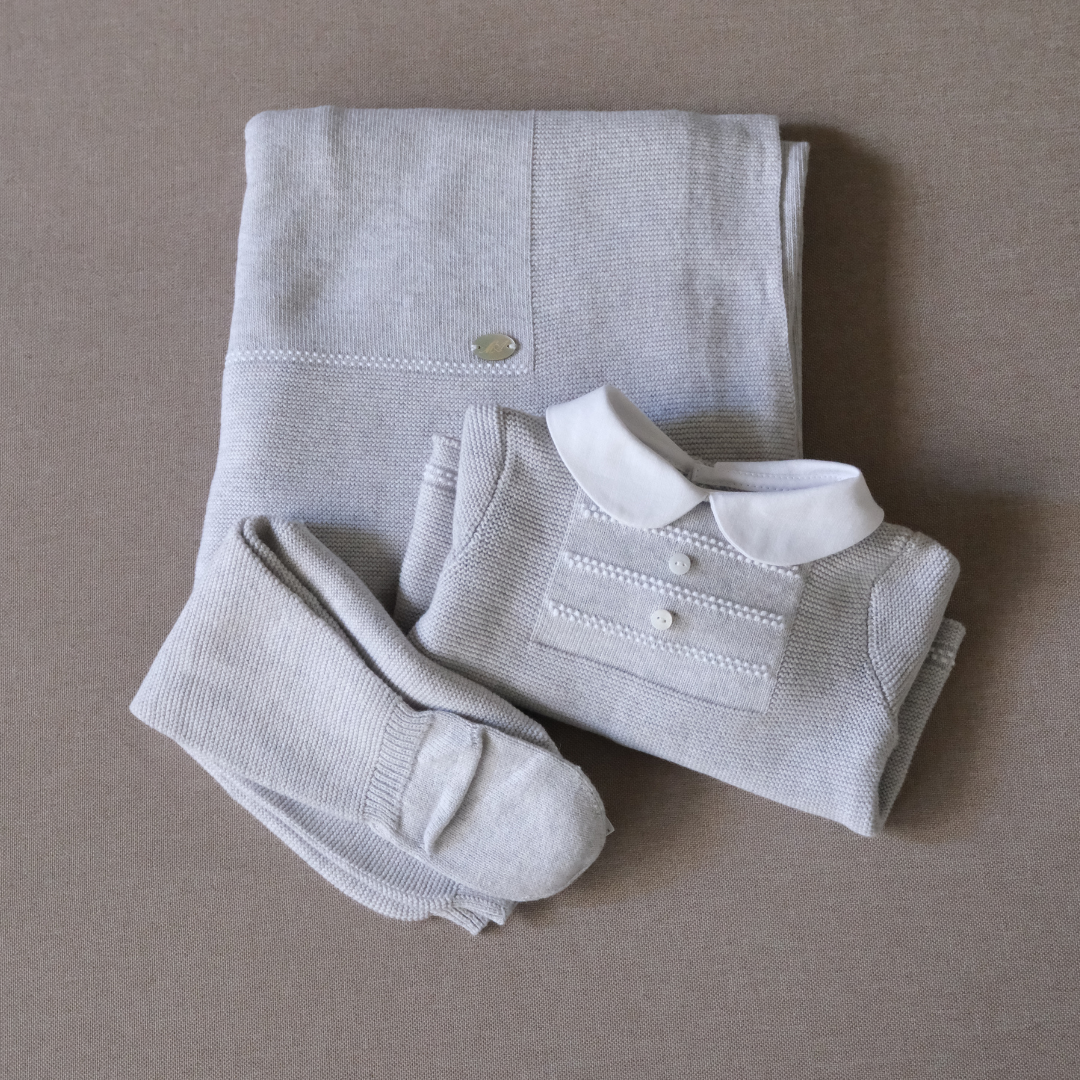 Pack regalo Edmonton gris (conjunto + toquilla)