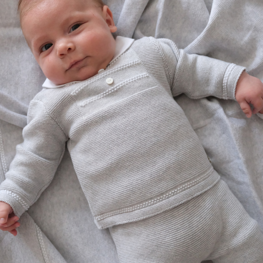 Conjunto punto Edmonton gris