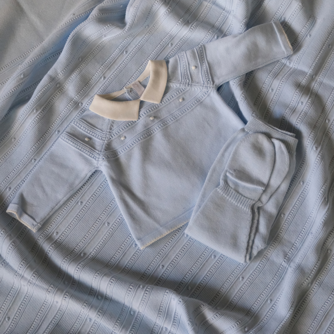 Conjunto punto Niagara azul