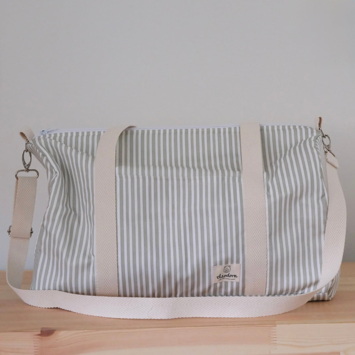 Bolsa deporte impermeable rayas verdes