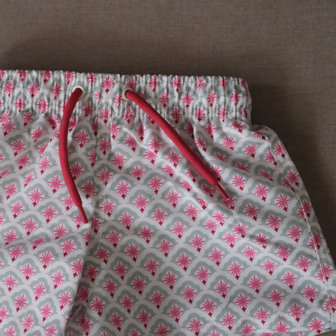 Traje de baño flor rosa