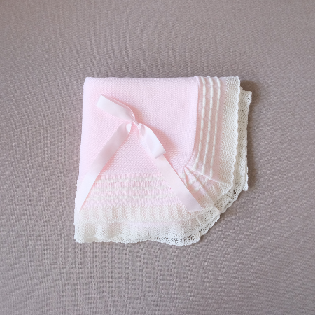 Toquilla Ximena rosa bebé