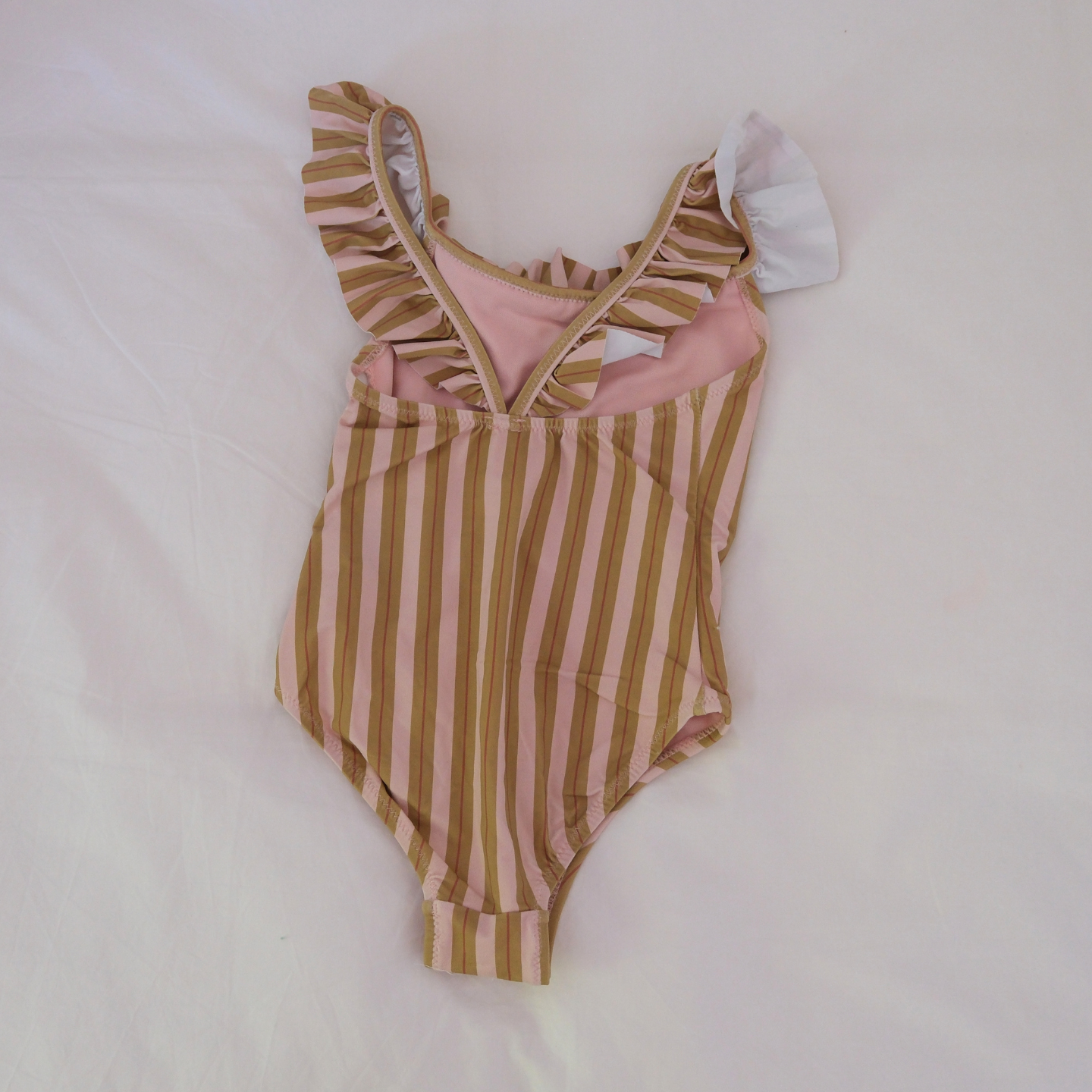 Traje de baño rayas rosas