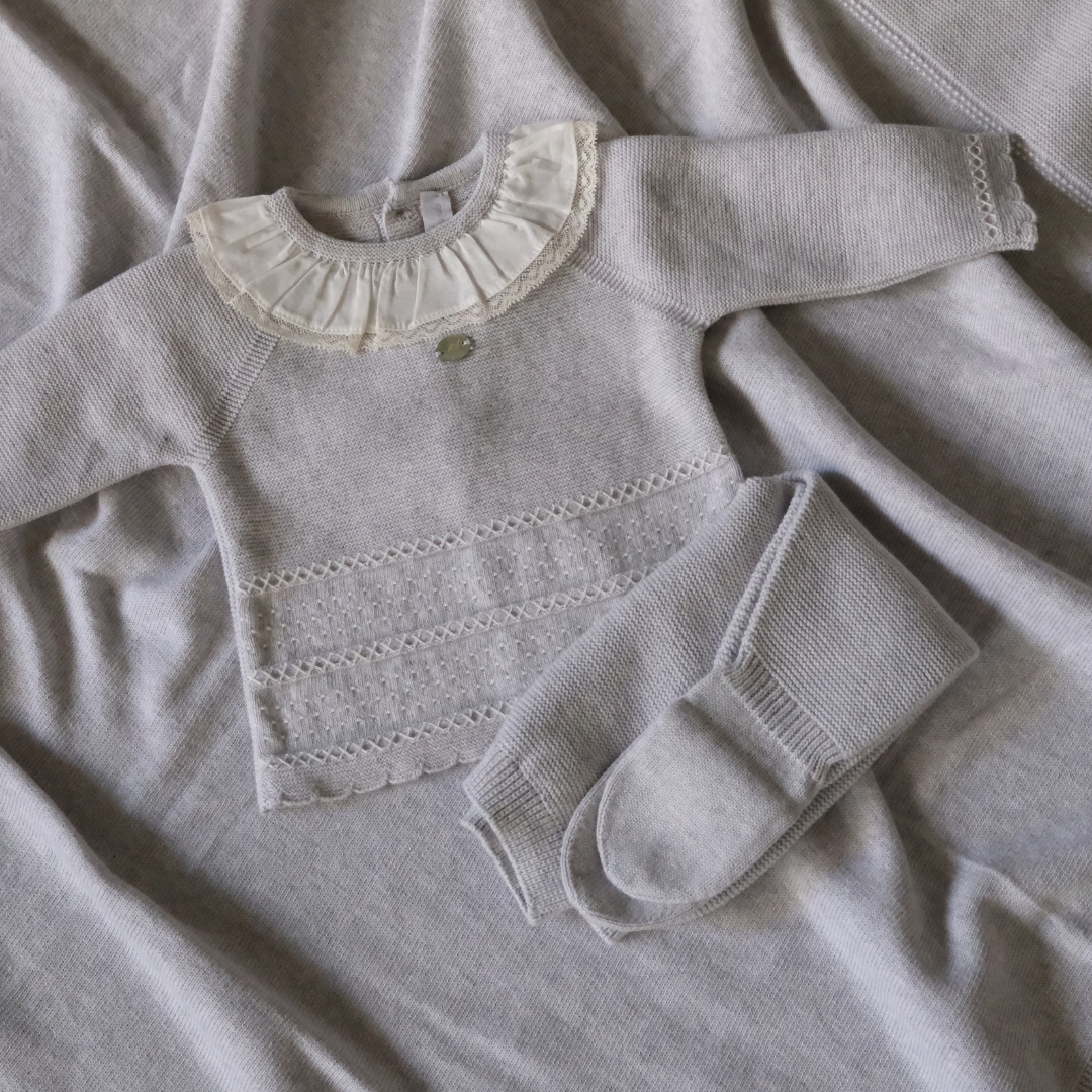 Conjunto punto Winnipeg gris