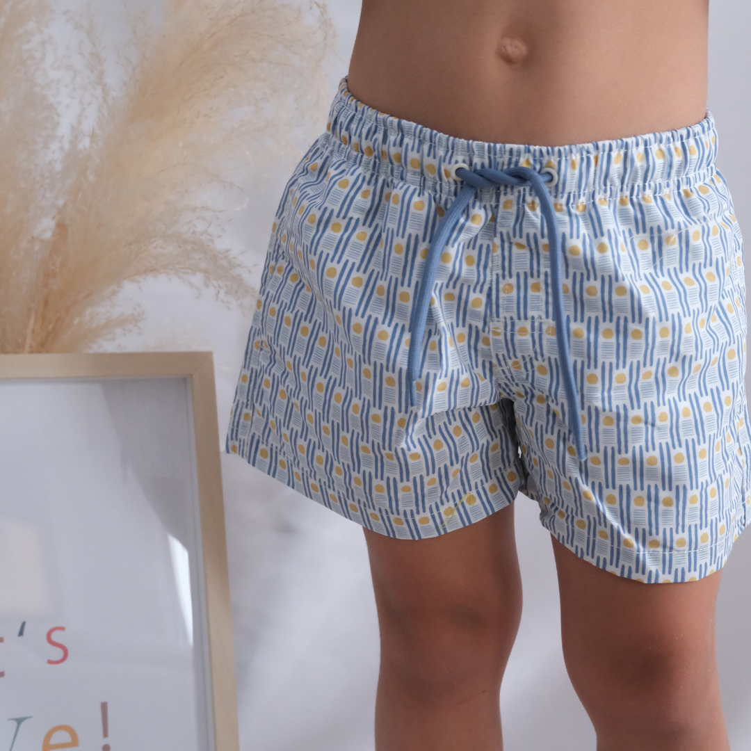 Traje de baño puntos amarillos