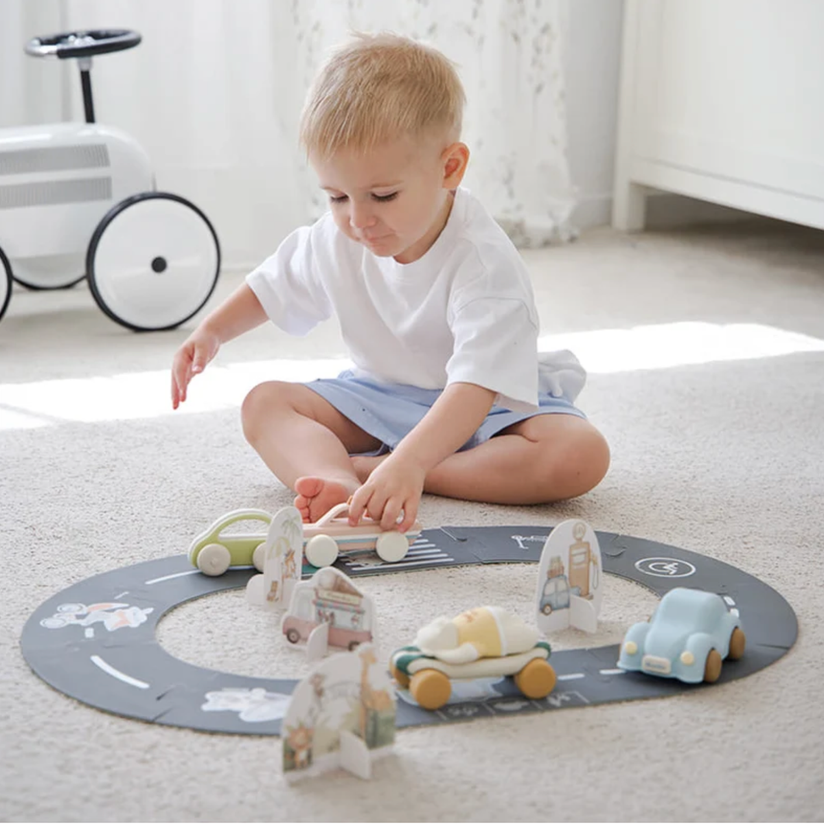 Set juego cochecitos + pista