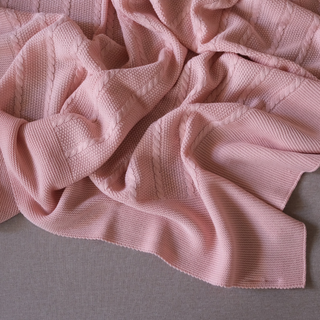 Manta Fer rosa empolvado