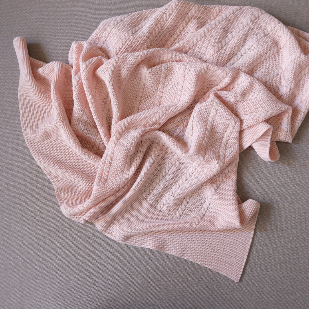 Manta Fer rosa pastel