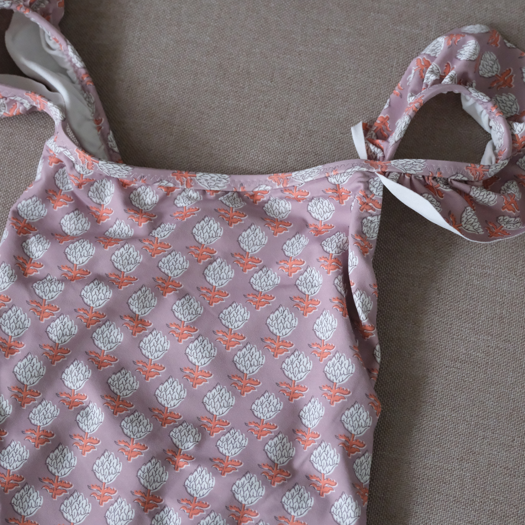 Traje de baño alcachofa morada