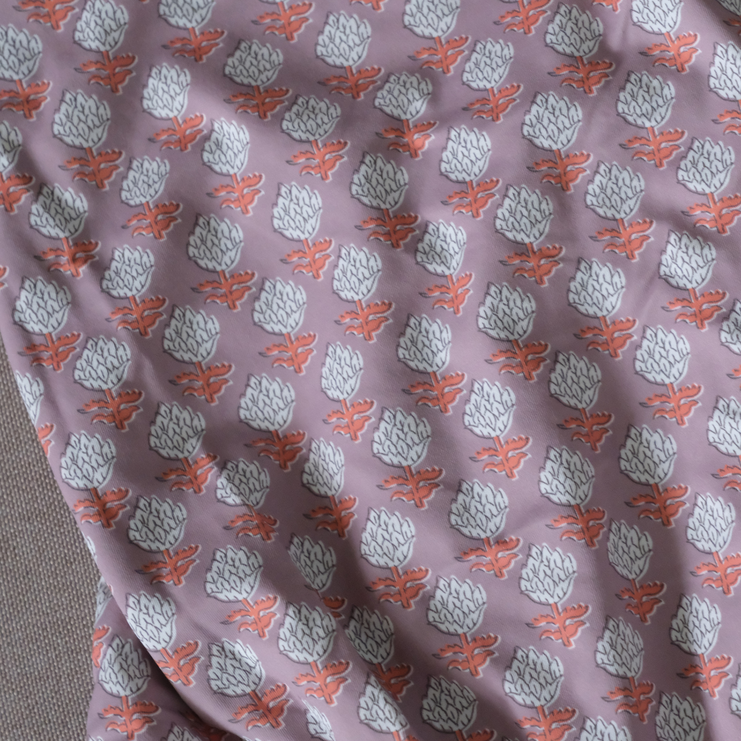 Traje de baño alcachofa morada