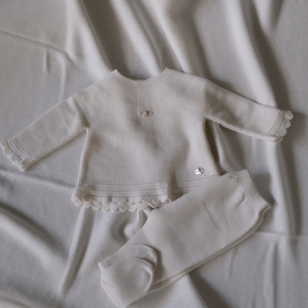 Conjunto punto Montreal ivory