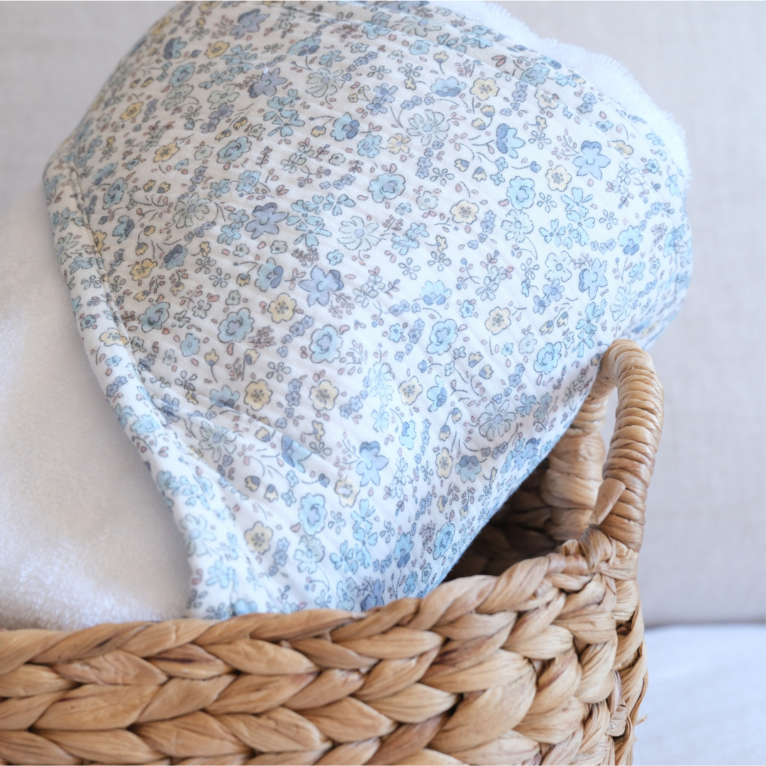 Toalla flores azules