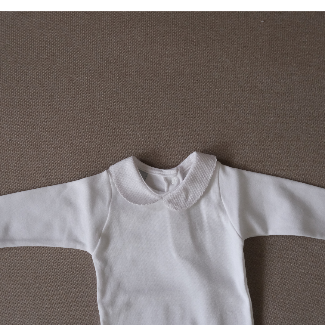 Cuello piqué gris ML