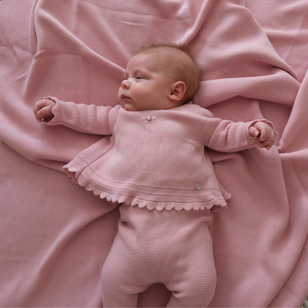 Conjunto punto Montreal rosa