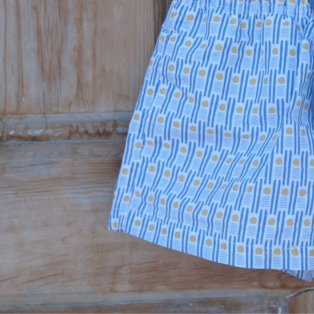 Traje de baño puntos amarillos