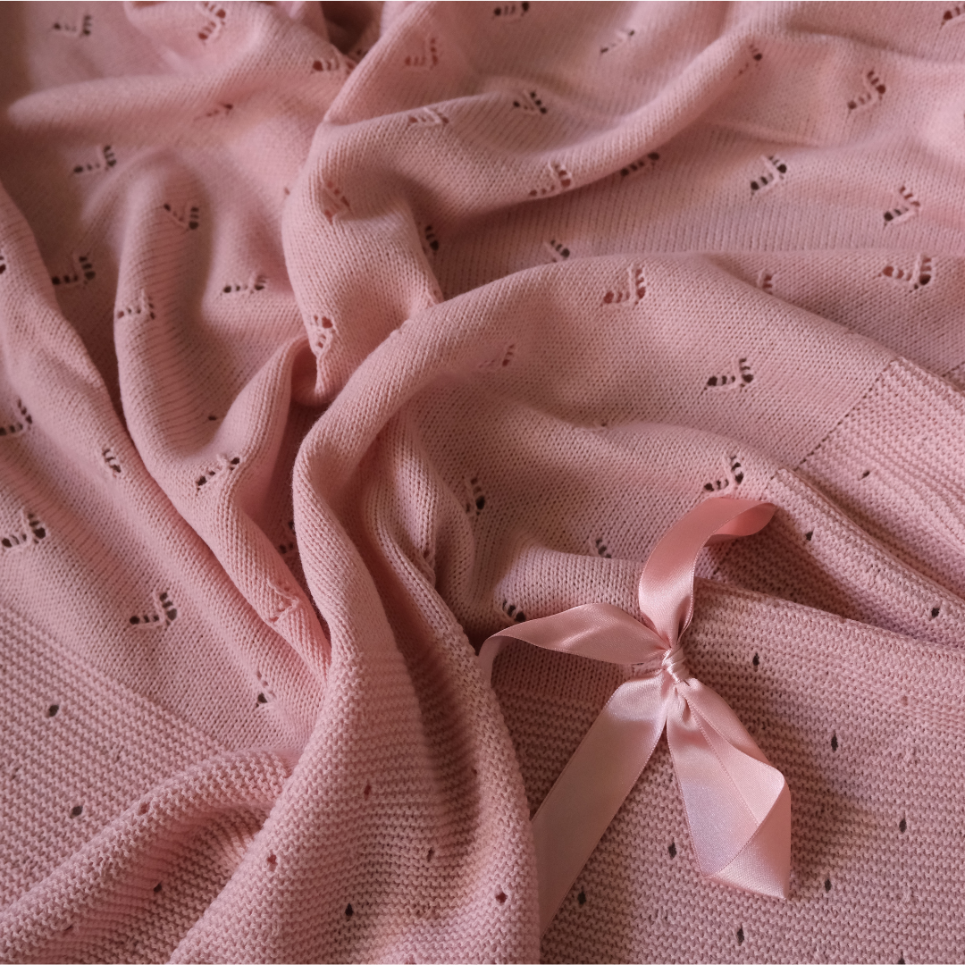 Toquilla Sofía rosa empolvado