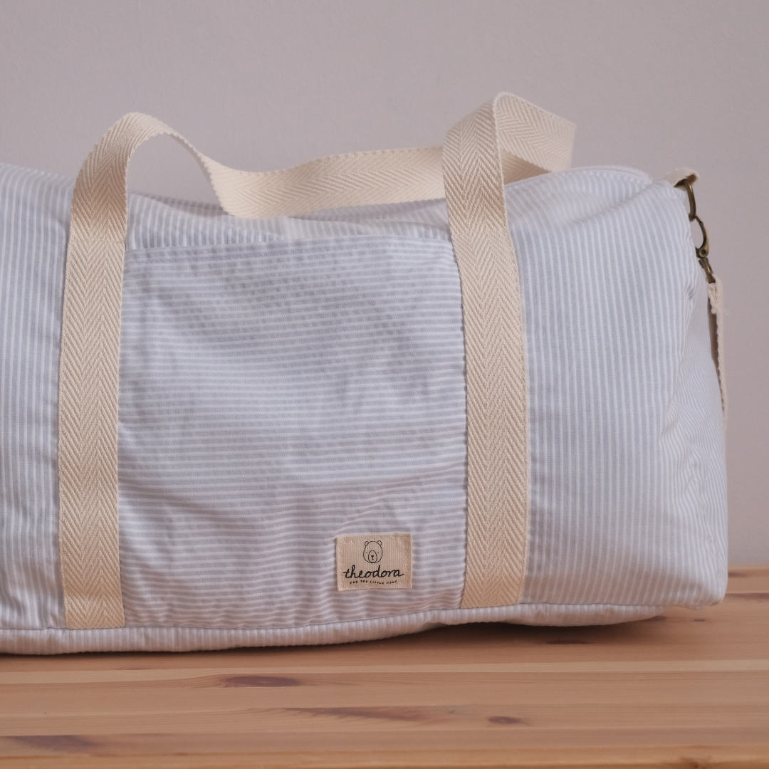 Bolsa deporte rayas azules