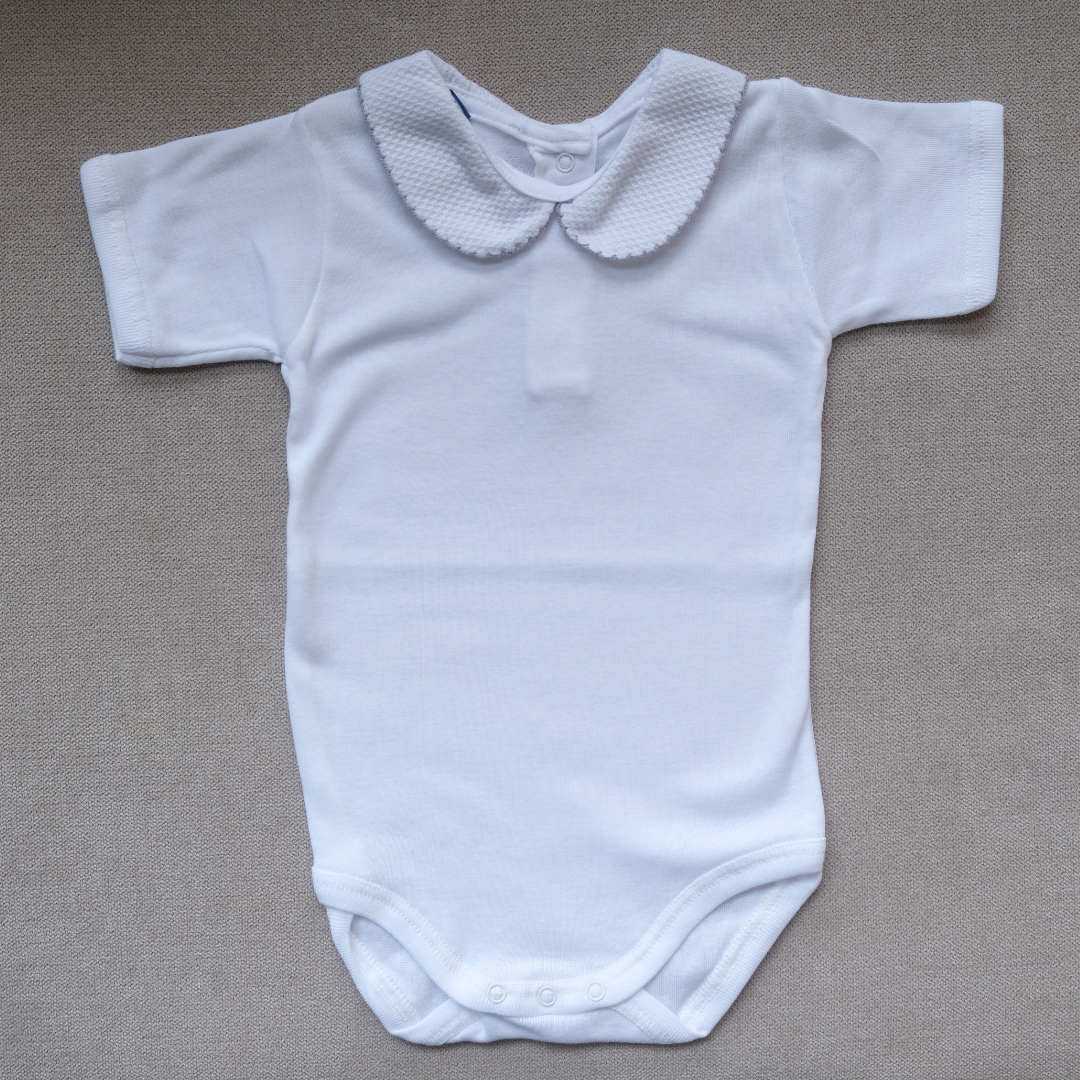 Cuello piqué gris MC