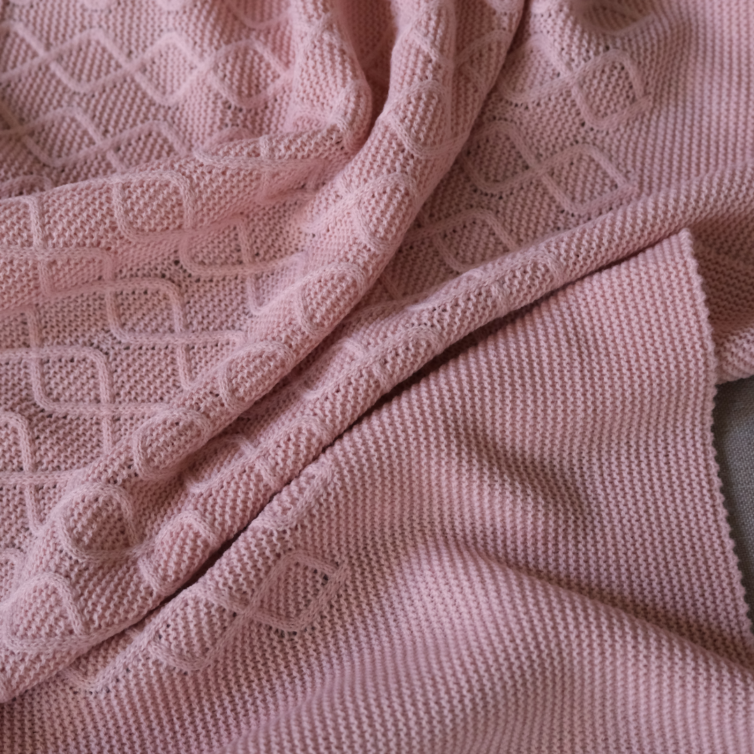 Manta Ana rosa empolvado