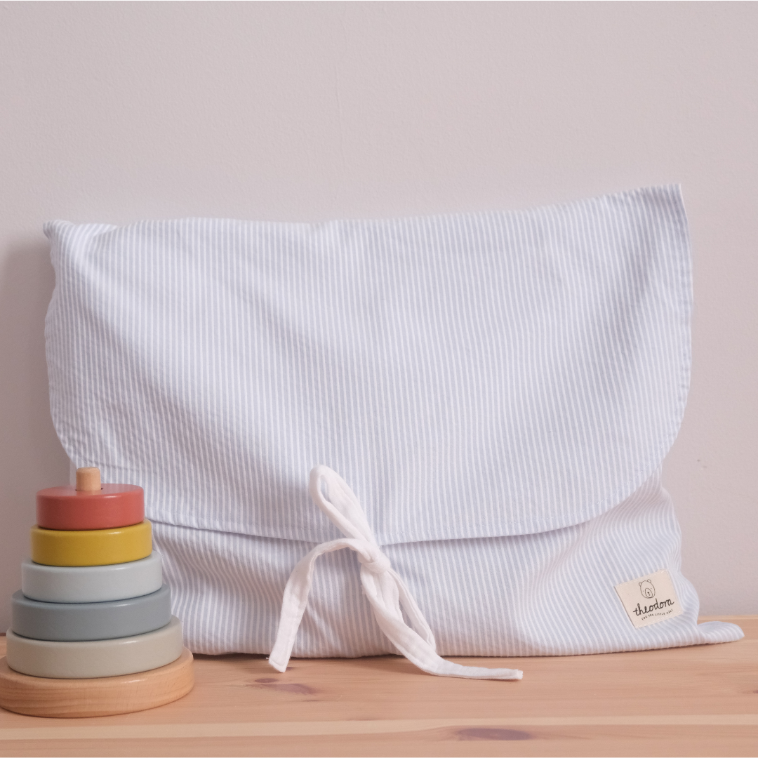 Bolsa muda rayas azules