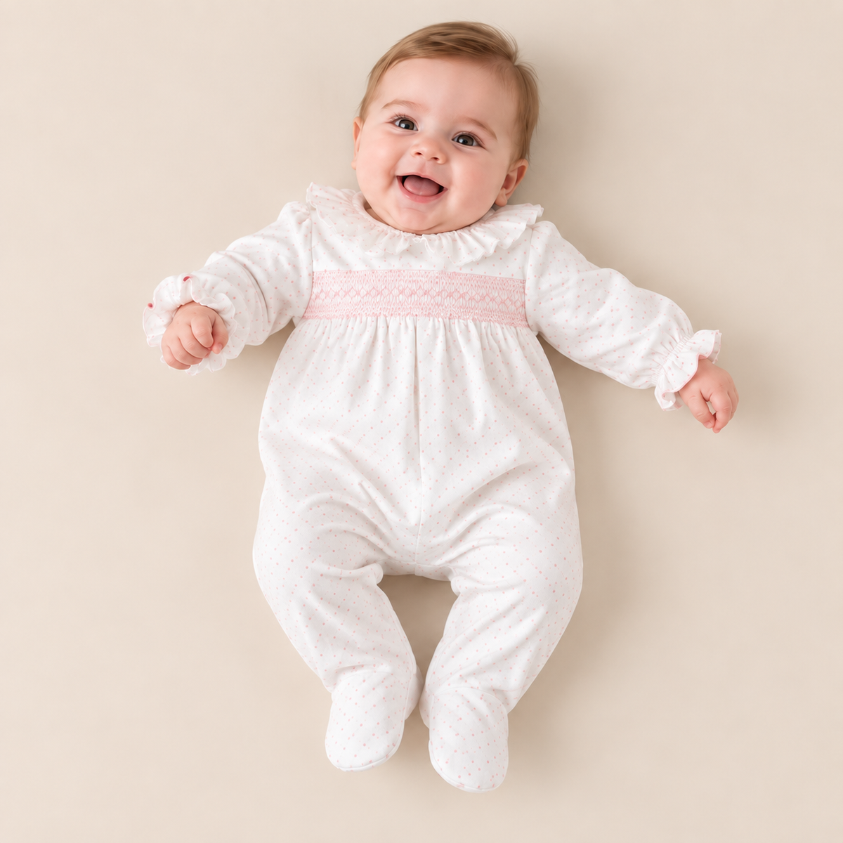 Pijama nido de abeja niña