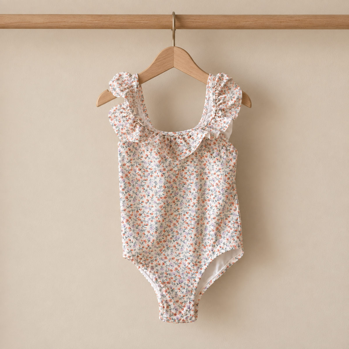 Traje de baño flores colores