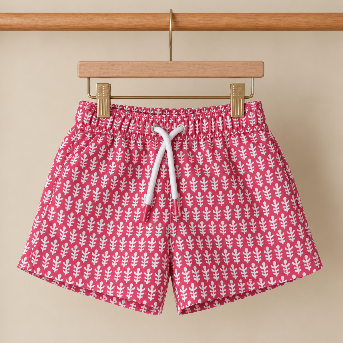 Traje de baño flores rojas