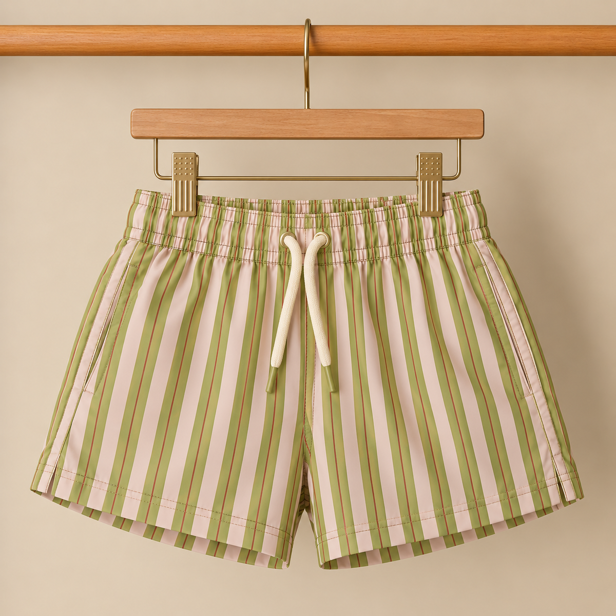 Traje de baño rayas verdes
