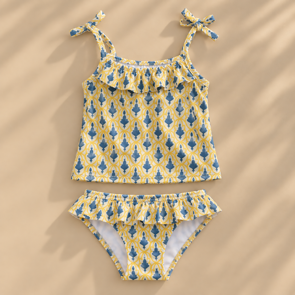 Traje de baño amarillo 2 piezas